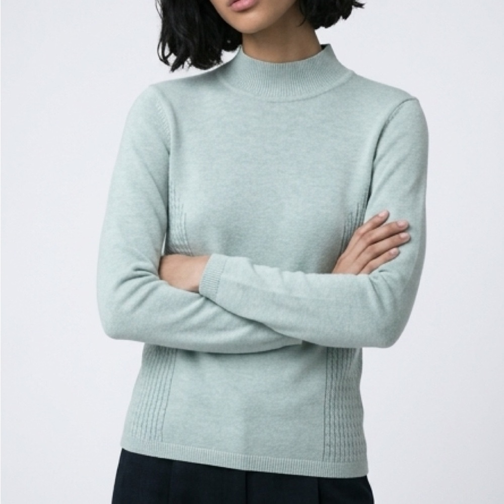 Van Heusen Mint Mock Neck Sweater